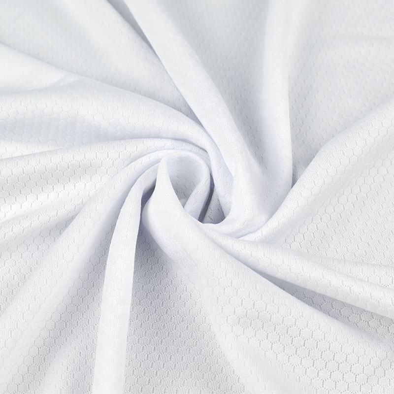 Delantex 100% Polyester White Mesh Sublimation Fabric Customizable for Soccer Sport Wear and Underwear Lining Free Sample