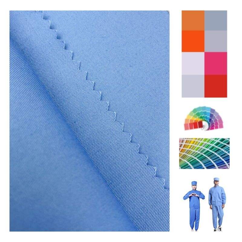 Delantex Lightweight 2/1 Twill Work Wear Uniform Fabric for Housekeeping Uniform Fabric