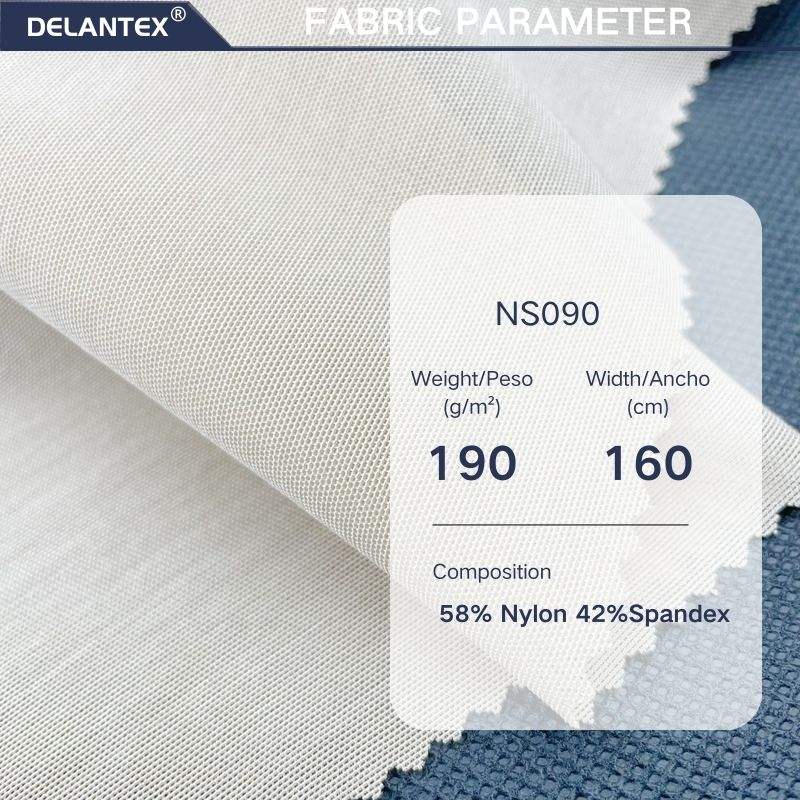 Delantex Tricot Breathable Power Mesh Fabric 58%nylon 42%spandex Fabric for Dress Lining
