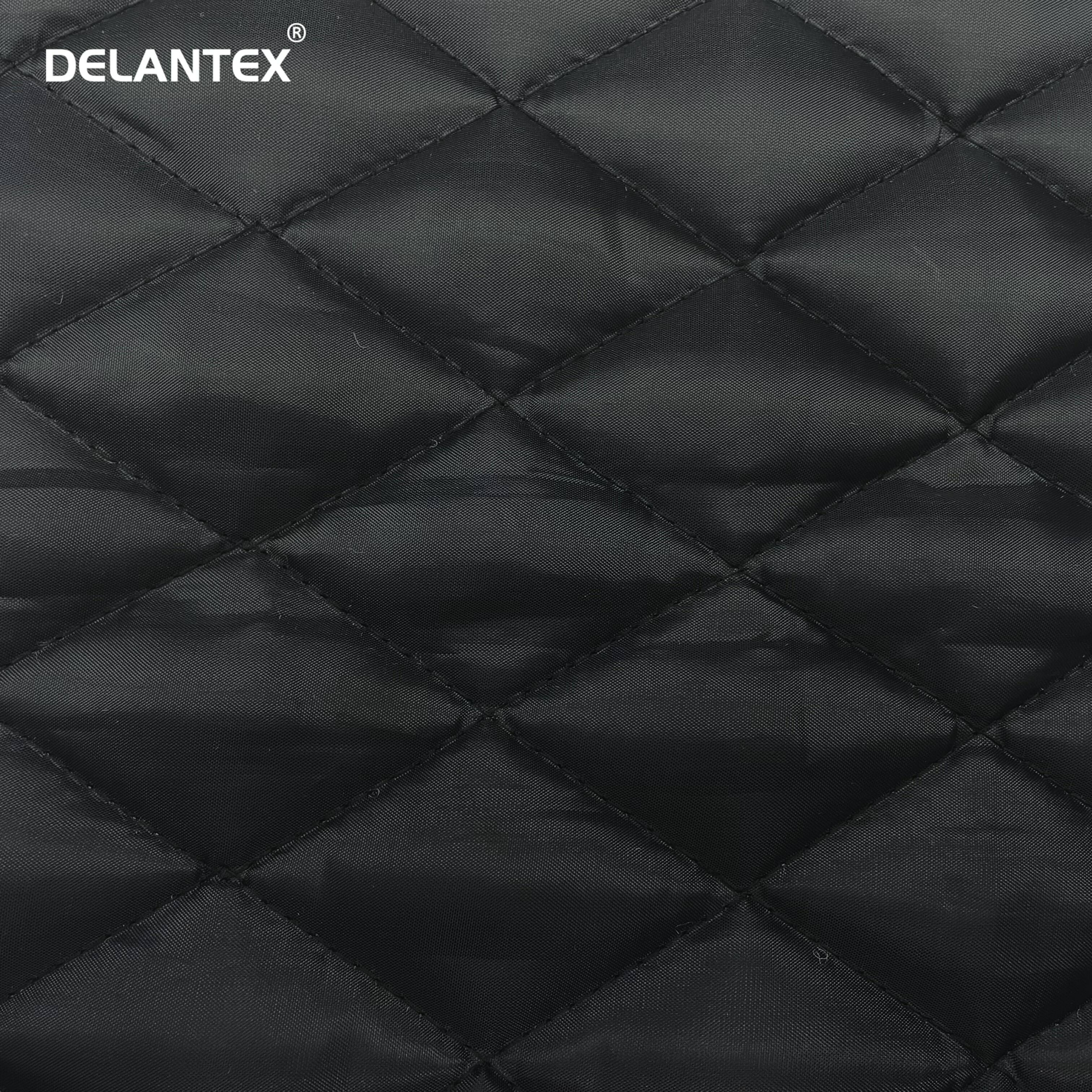 Delantex Wholesale Customizable Quilting Pattern Polyester 3 Layers Quilted Fabric Used for Coat