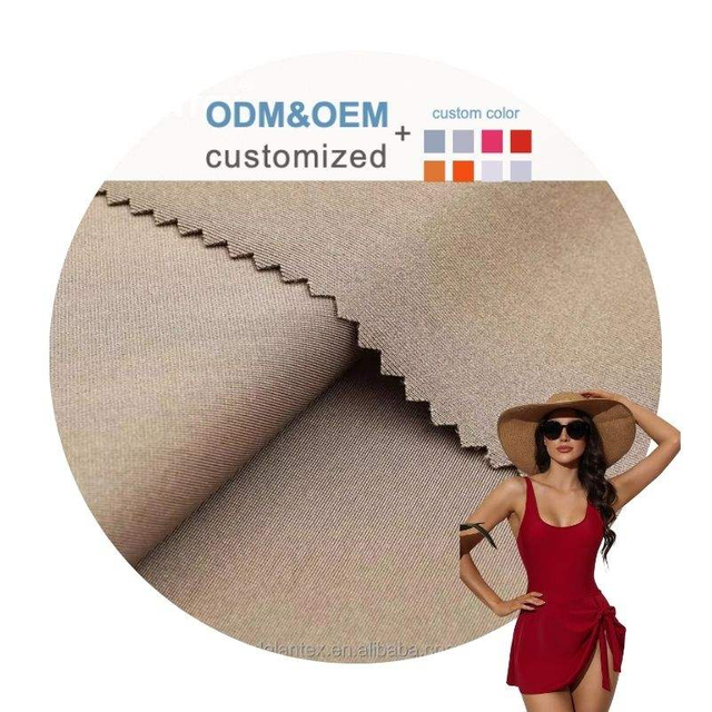 Delantex Wingtex Water-Resistant Polyester Spandex Fabric 4-Way Stretch Polyamide Elastane for Girls' Swimwear Dresses