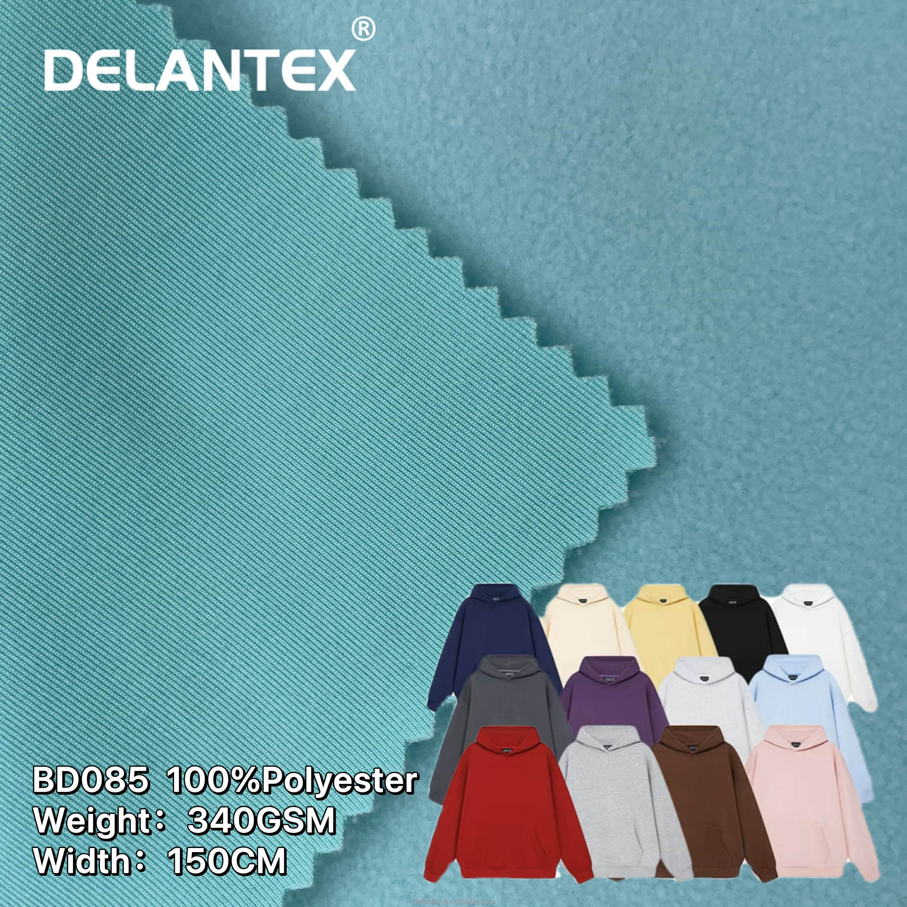 Delantex Polyester Sunshine Bonded Fleece Fabric Cold Resistant Warm Fabric for Sportswear Outdoor Garments