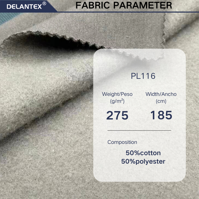 Delantex Winter Hot Selling Hoodie Comfortable Fabric 275gsm Thick and Textured Fabric