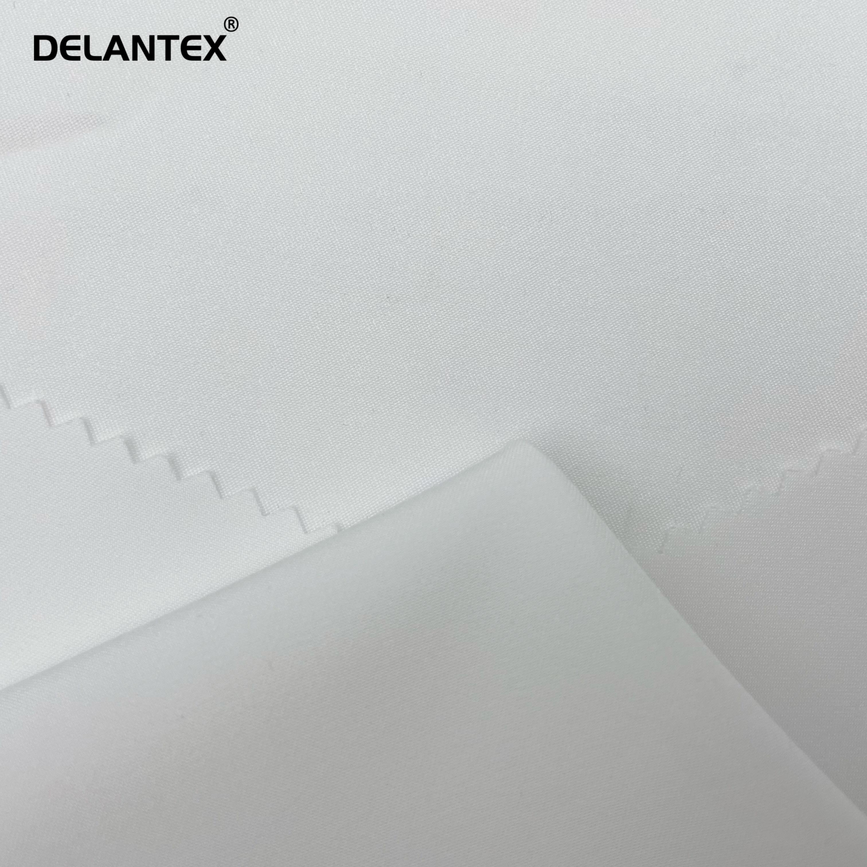 Delantex Customized Skin Friendly Ventilation 100%Polyester Woven Fabric for Shirt