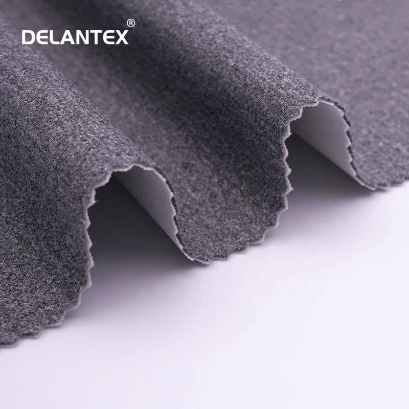 Delantex Hot-selling scuba Dyed Elastic Polyester Fabric Knitted 35%polyester 65%cotton Fabric for Shirt