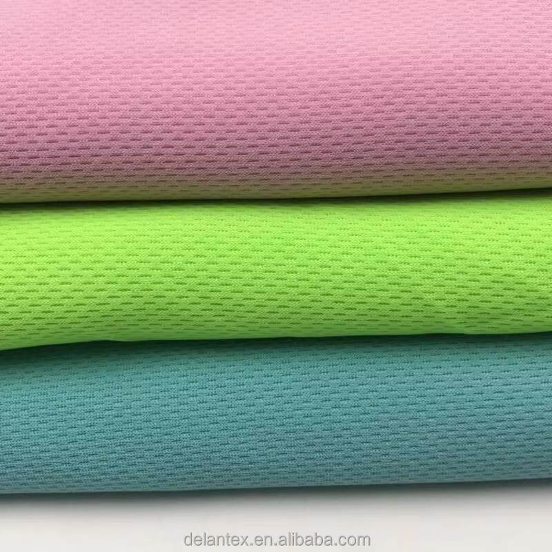 Delantex Poly Bird Eye Dyed Fabric 100%Polyester Width 185cm 145g/Sqm White Color