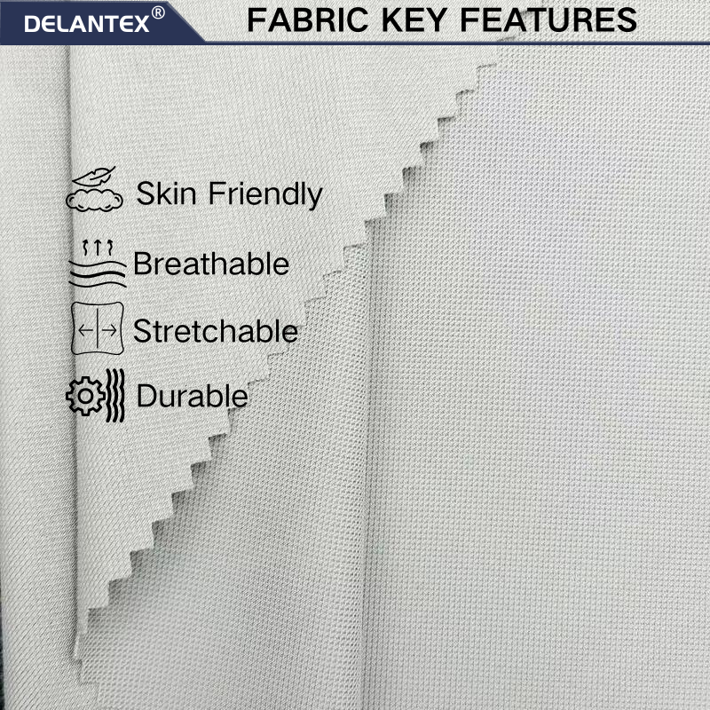 Delantex 88%mylon 12%spandex Material Yoga Fabric Soft and Comfortable to the Touch