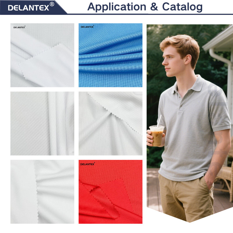 Delantex Fabric for Garment Sublimation Color Can Be Customized Pique Fabric Dry Polyester Bird Eye Mesh Knitted Fabric