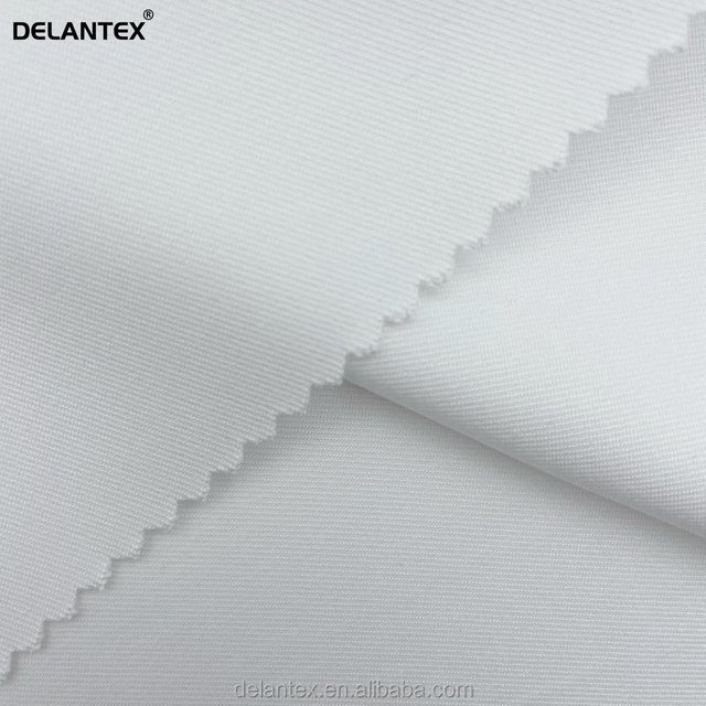 Delantex Hot Sale Thickening Cool White Fabric for Medical Uniform 100%polyester