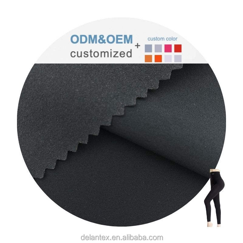 Delantex 78%Nylon 22%spandex Horizontal Stripe Cooling Fabric for Activewear