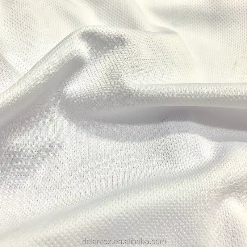 Delantex 100% Polyester Mesh Fabric Nika 145 145GSM 160cm Sublimation Fabric Anti Yellow
