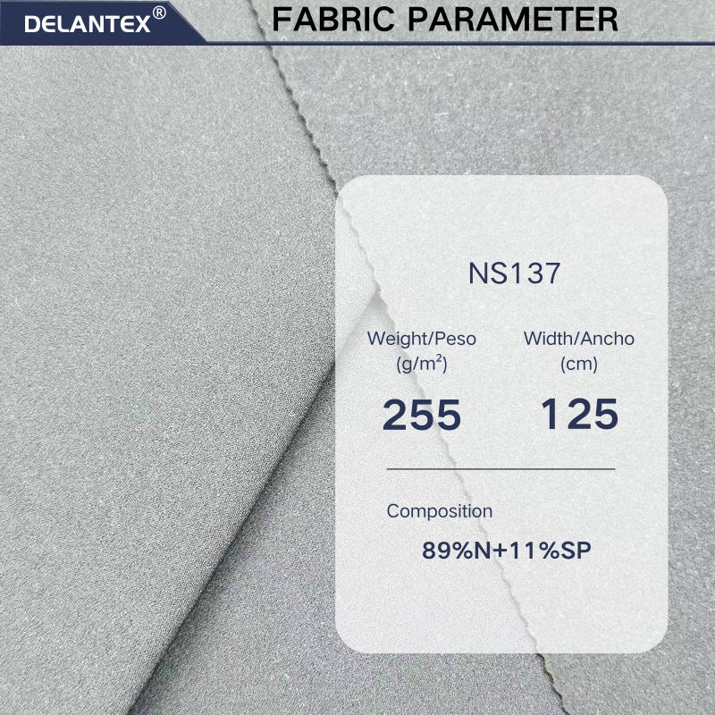 Delantex High Quality Elastic Fabric Gym Sports Fabric 125cm 255gsm