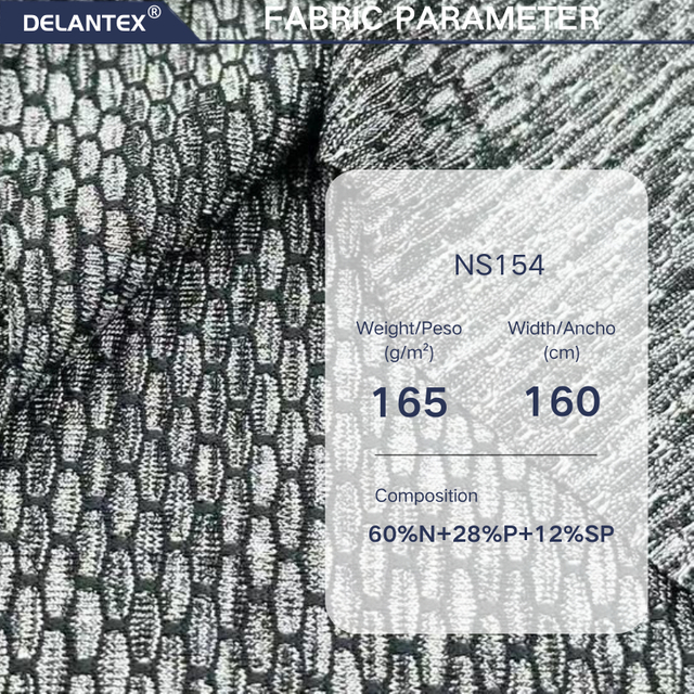 Delantex 4 Way Nylon Spandex Fabric Gym 165gsm 160cm Soft Comfortable Stretch Fabric