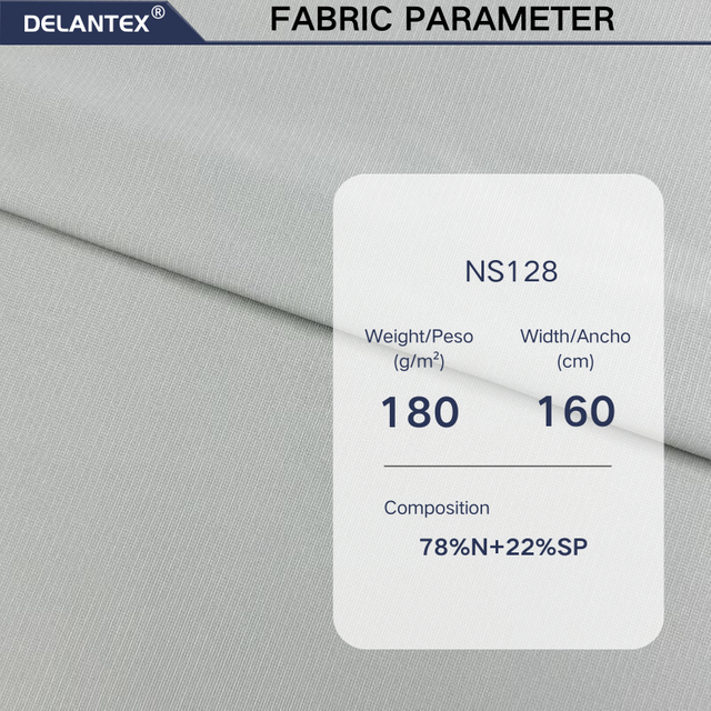 Delantex 180gsm 160cm Nylon Spandex Fabric 4 Way Stretch