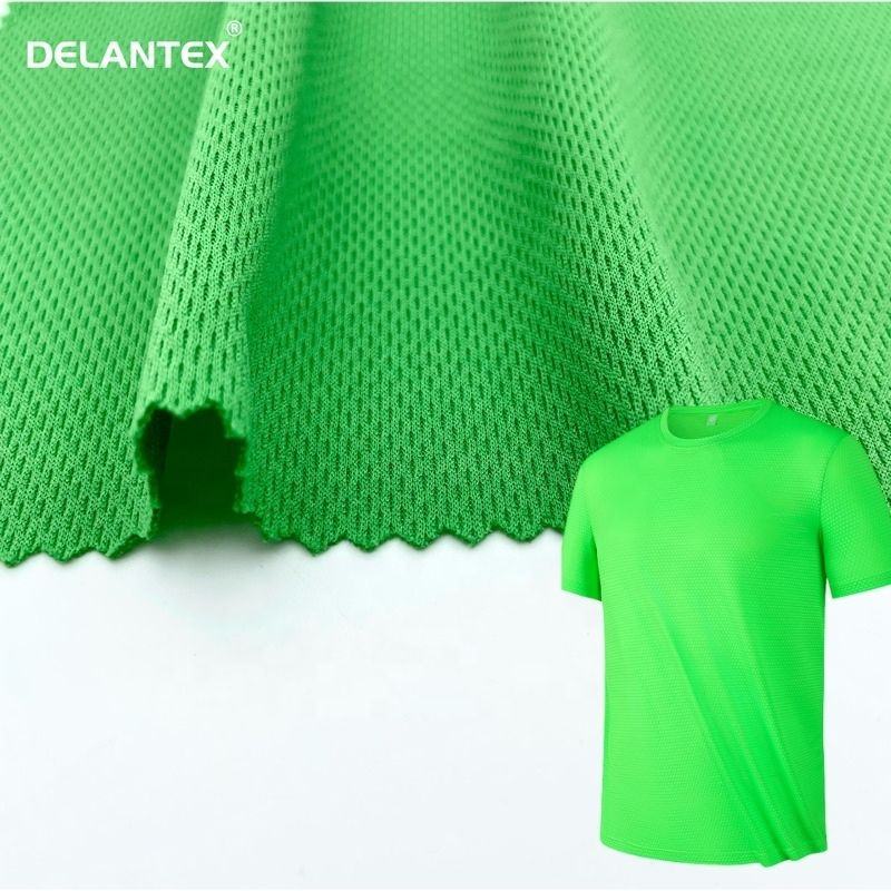 Delantex Polyester Micro Pique Bleached Optical White Fabric with Anti Yellow for Printing