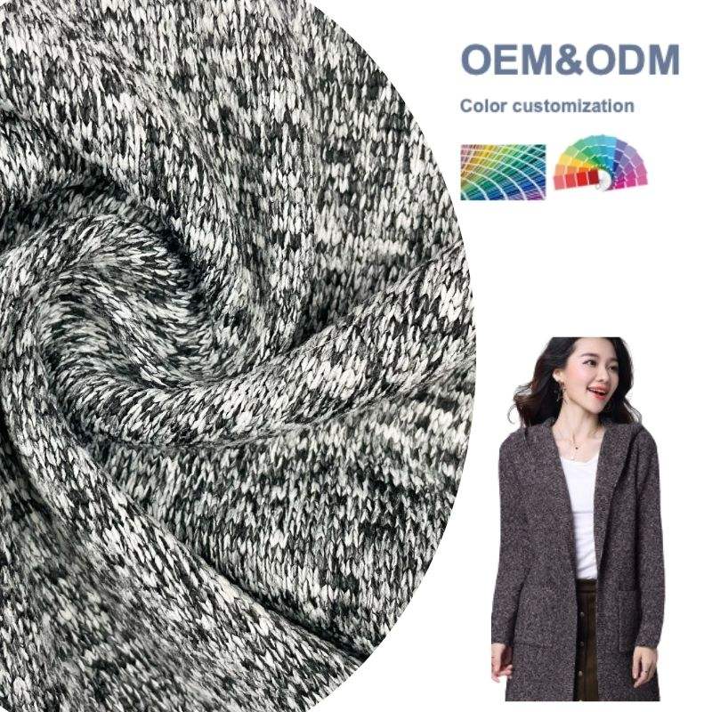 Delantex Super Soft 100% Polyester Knitted Hacci Fabric for Sweater Fleece Fabric