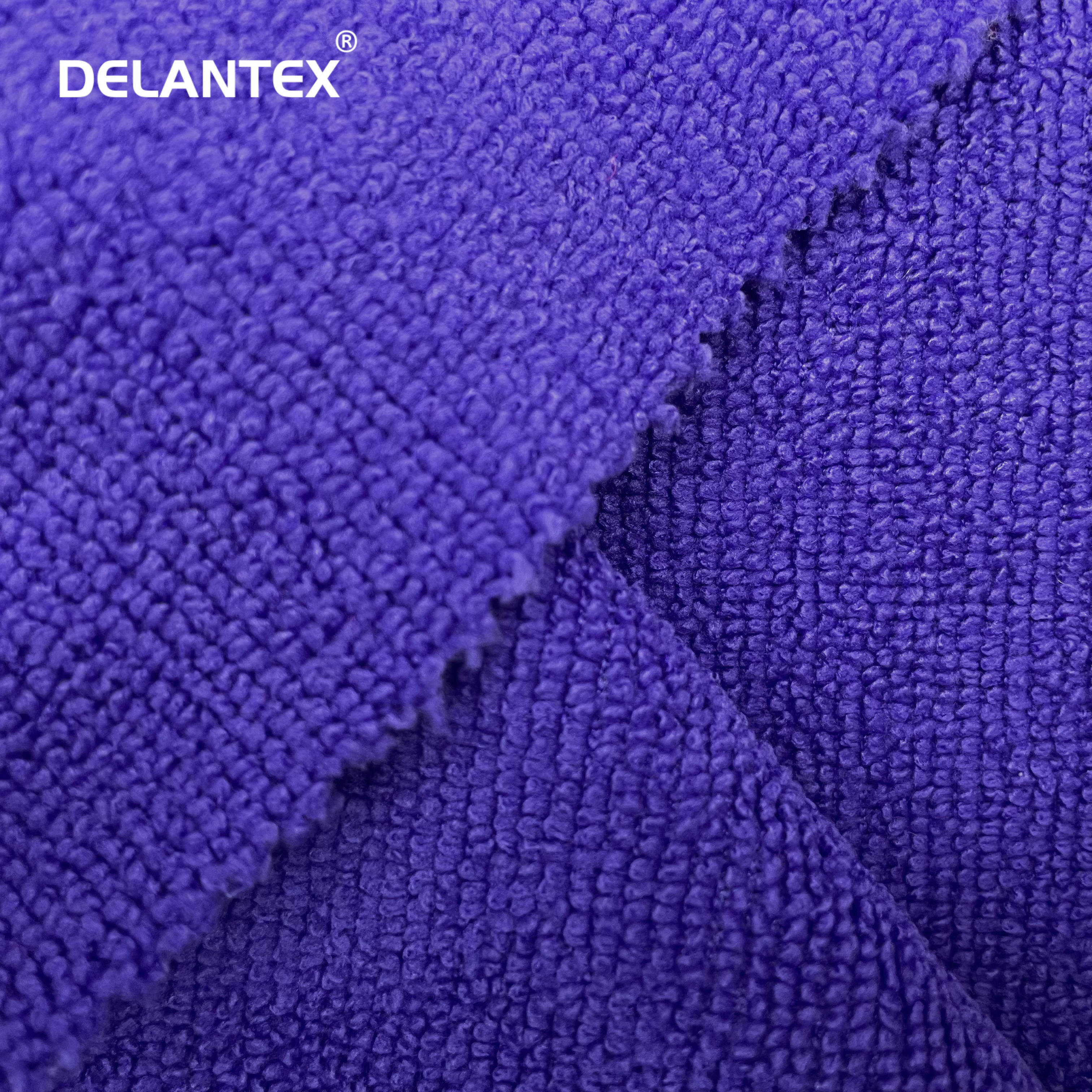Delantex Spun Terry Towel Knitted Fabric Soft & Water Absorbent for Blanket Clothes Garment and Home Textile