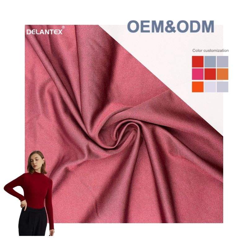 Delantex 235GSM Anti Static 93%Polyester 7%spandex Jersey Fabric for Garment