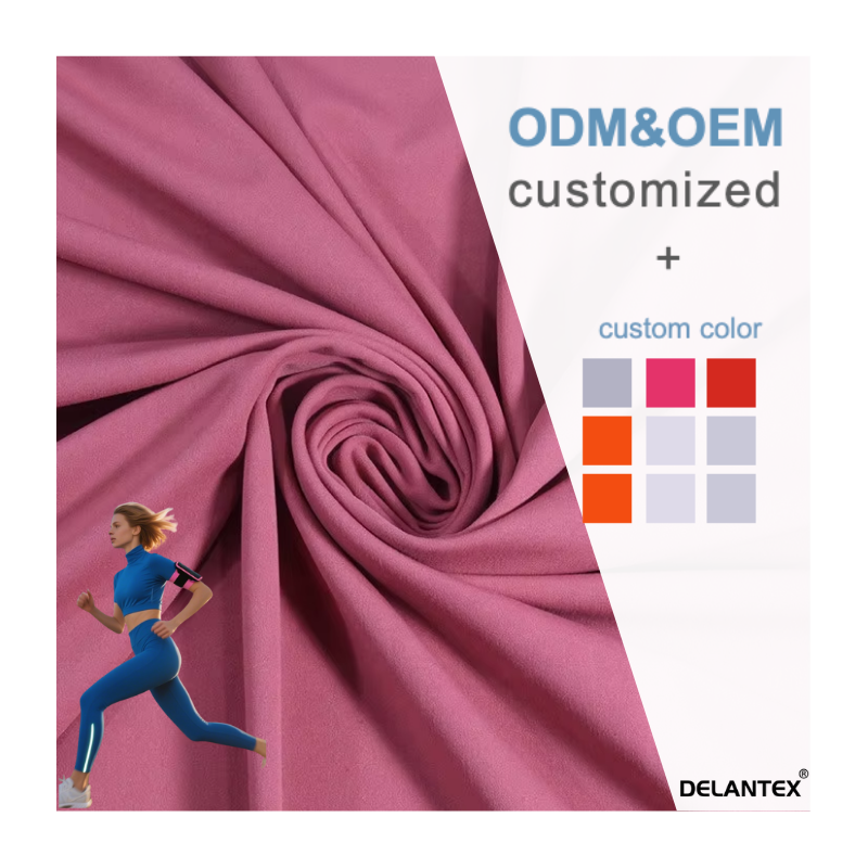 Delantex Two-sided Knitting 81% Nylon 19% Spandex 240GSM Sportswear Nylon Fabric
