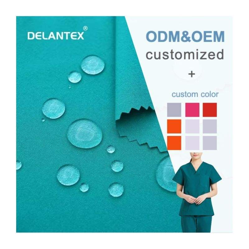 Delantex Factory Direct Sale High Quality Fabric Ripstop Fabric for Hospital Uniform Fabric Stretch Medical Material Free Sample