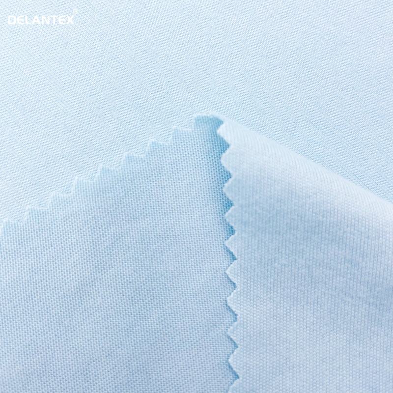 Delantex DTY Blue Brushed Wicking Poly Spandex Jersey Fabric for Activewear