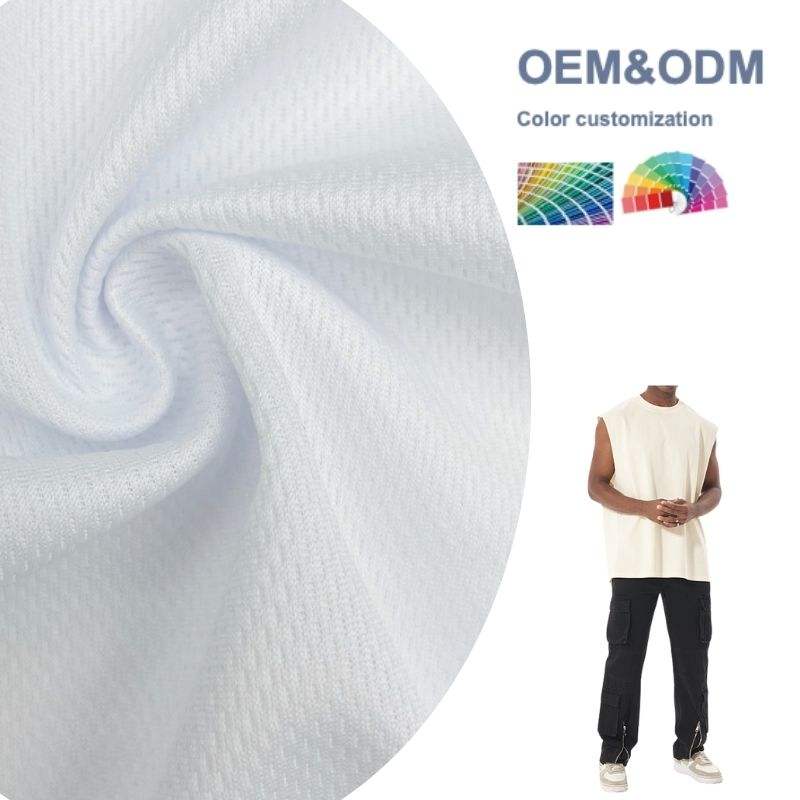 Delantex 75/36 Breathable Bird Eye Mesh Fabric for Moisture Wicking Sport T-shirt