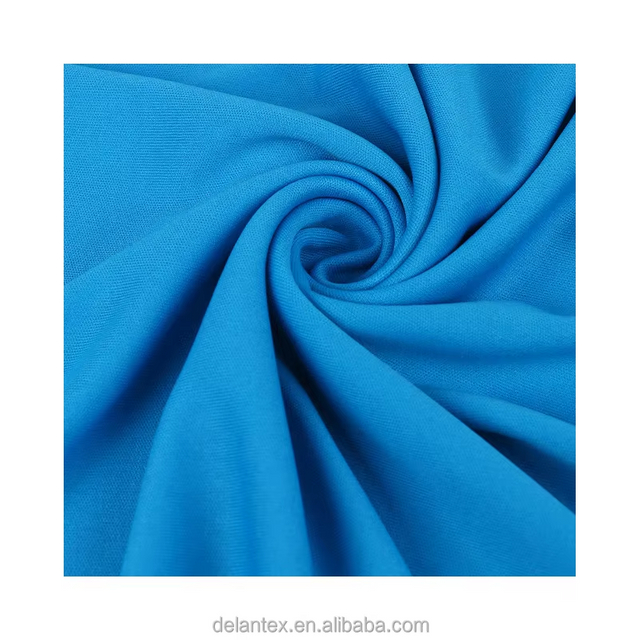 Delantex 100% Polyester Interlock Knitted Fabric for T Shirt Garment Lining
