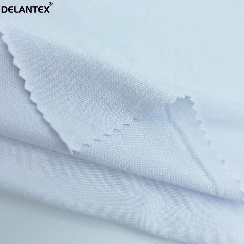 Delantex Breathable 95% Polyester 5% Spandex Single Jersey Knit Fabric for T-Shirt Yoga Clothes
