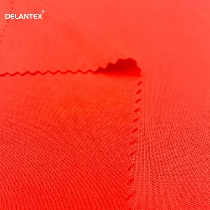 Delantex Good Price Stretchable Super Soft 100 Percent Breathable Fabric Polyester Interlock Jersey Fabric Free Sample