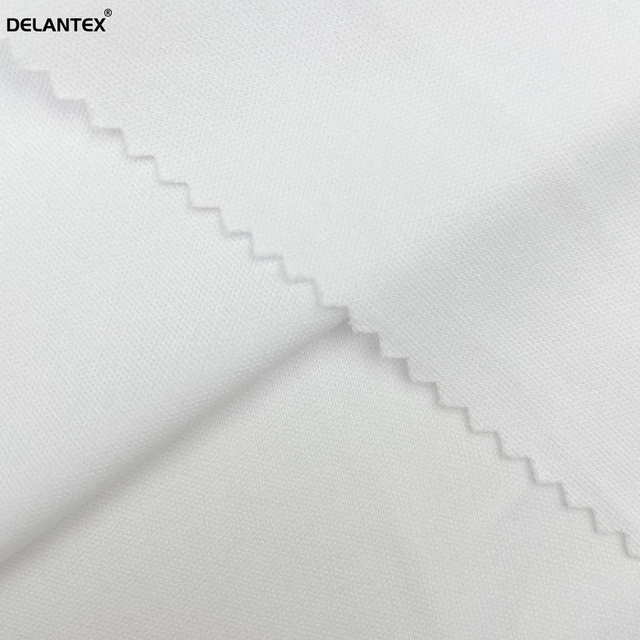 Delantex High Elastic 120GSM White Sublimation Interlock Fabric for Breathable Sportswear