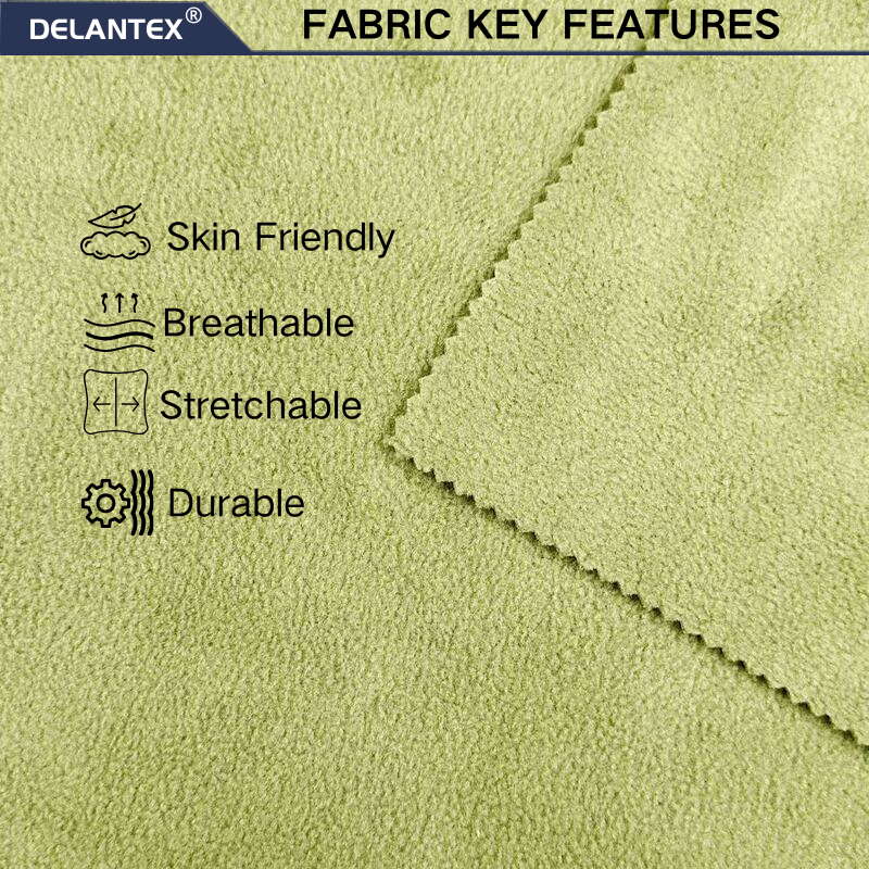 Delantex 2 Sides Anti-pilling Polar Fleece Fabric for Men's Winter Outdoor Sportswear, High-quality 300gsm Polar Fleece Fabric