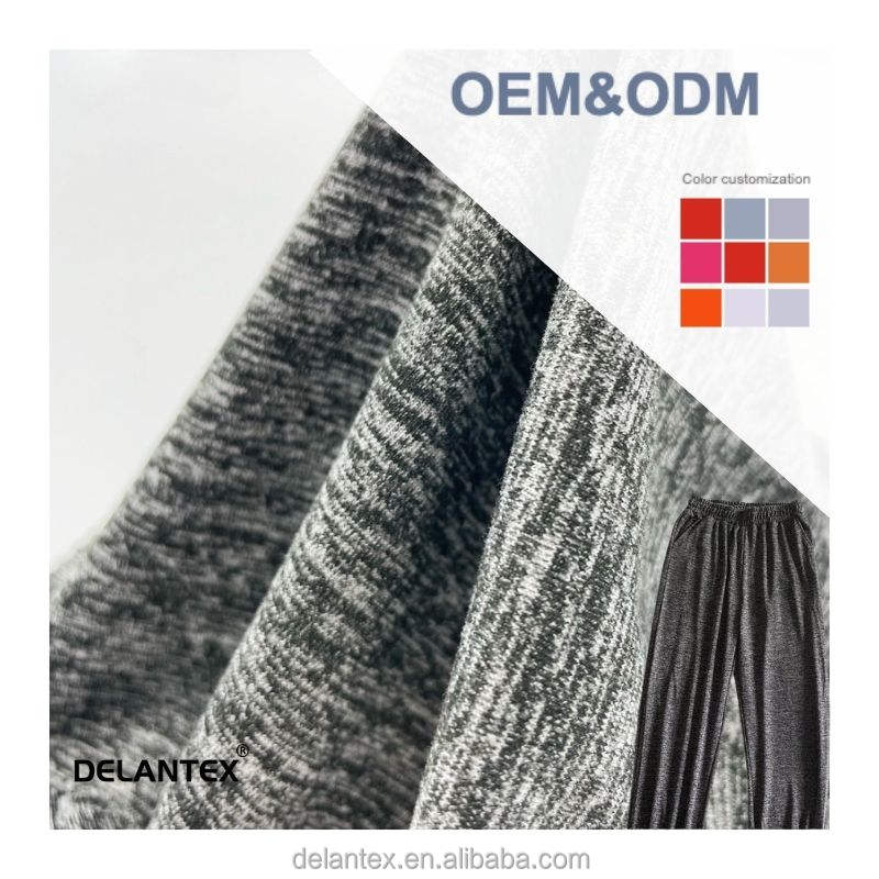 Delantex Cation 88%polyester 12%spandex 265gsm Fabrics Women's Long Pants Sports Jacket Fabric