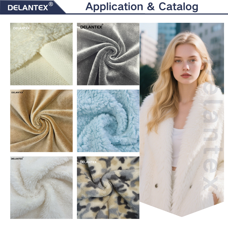 Delantex Popular Winter Hot Selling Products Factory Direct Sales Fury Blanket Jacket Made of 100% Polyester Fleece Fabric