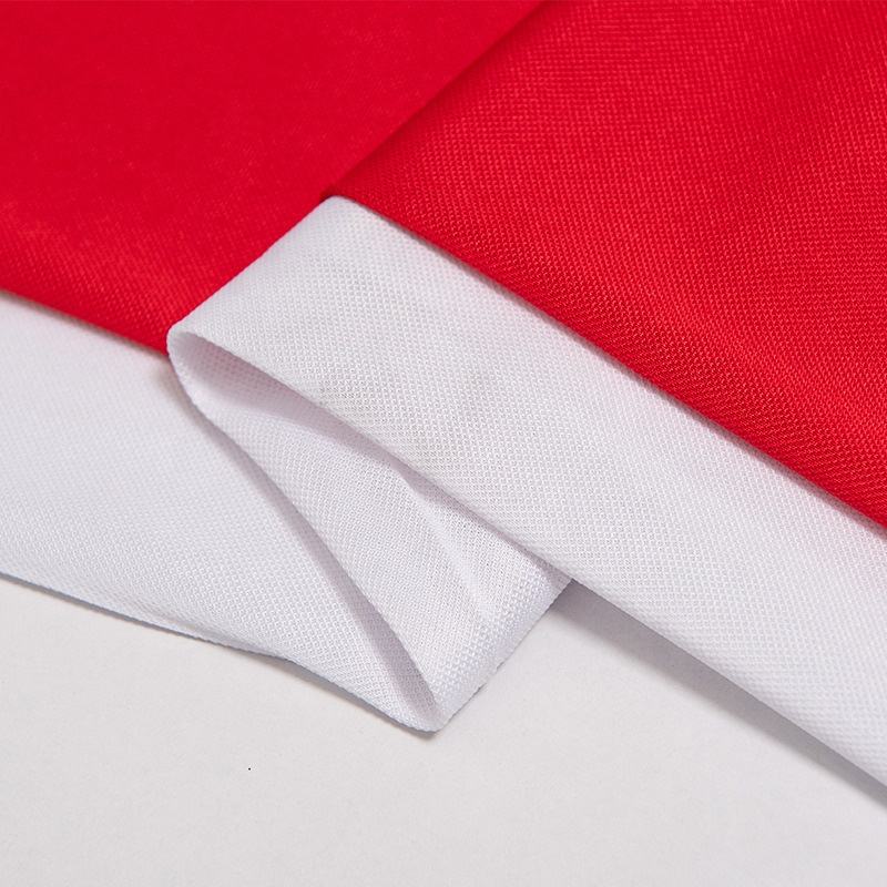 100% Polyester Knitted Sportswear Swiss Pique Fabric Polo Shirt Breathable French Pique Interlock Polo Mesh Fabric Free Sample