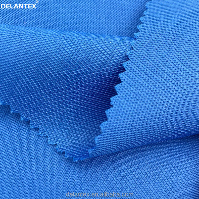 Delantex Breathable 100poly Durable Blue Workwear Uniform Fabric for Sale