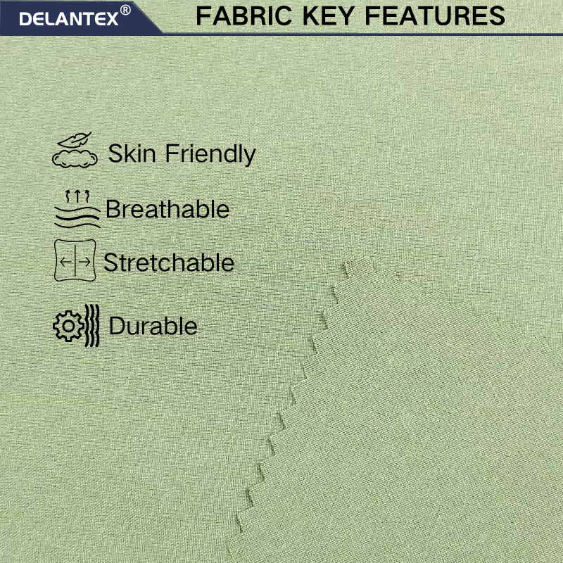 Delantex 4 Way Stretch Work Uniforms Fabric with Good Color Fastness and Tear Resistance 94%polyester 6%spandex Fabric