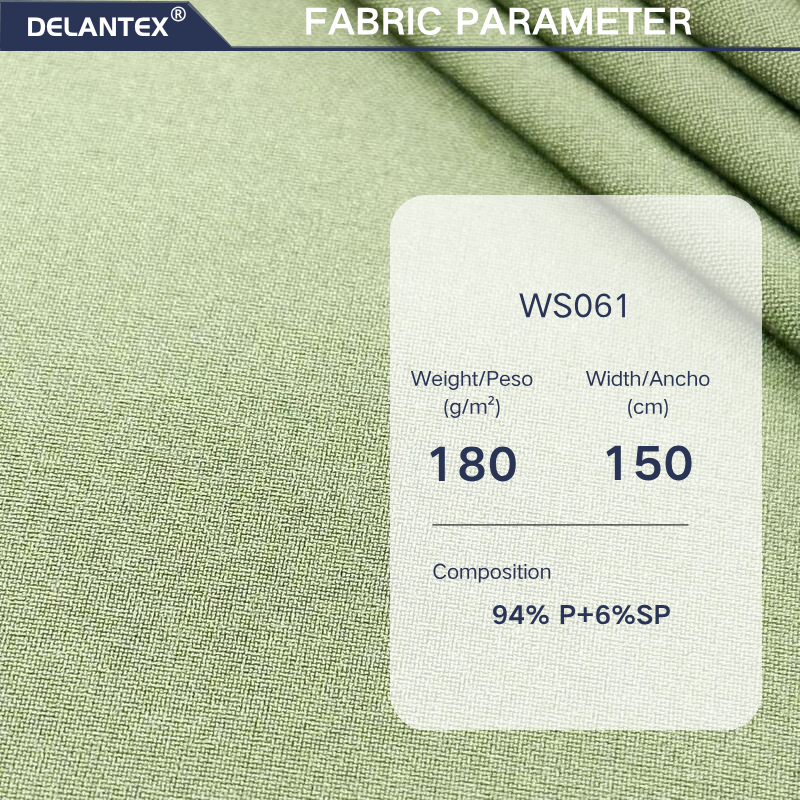 Delantex 4 Way Stretch Work Uniforms Fabric with Good Color Fastness and Tear Resistance 94%polyester 6%spandex Fabric