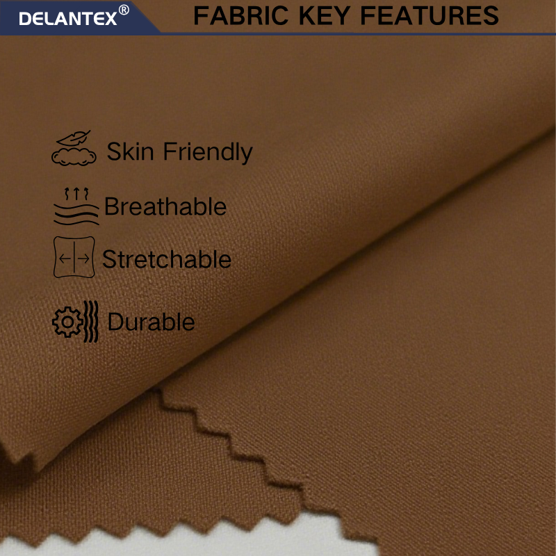 Delantex Yoga Clothing and Polyester Spendx Anti Pill Fabric Avery Popular Fabric Factory Direct Direct Sales
