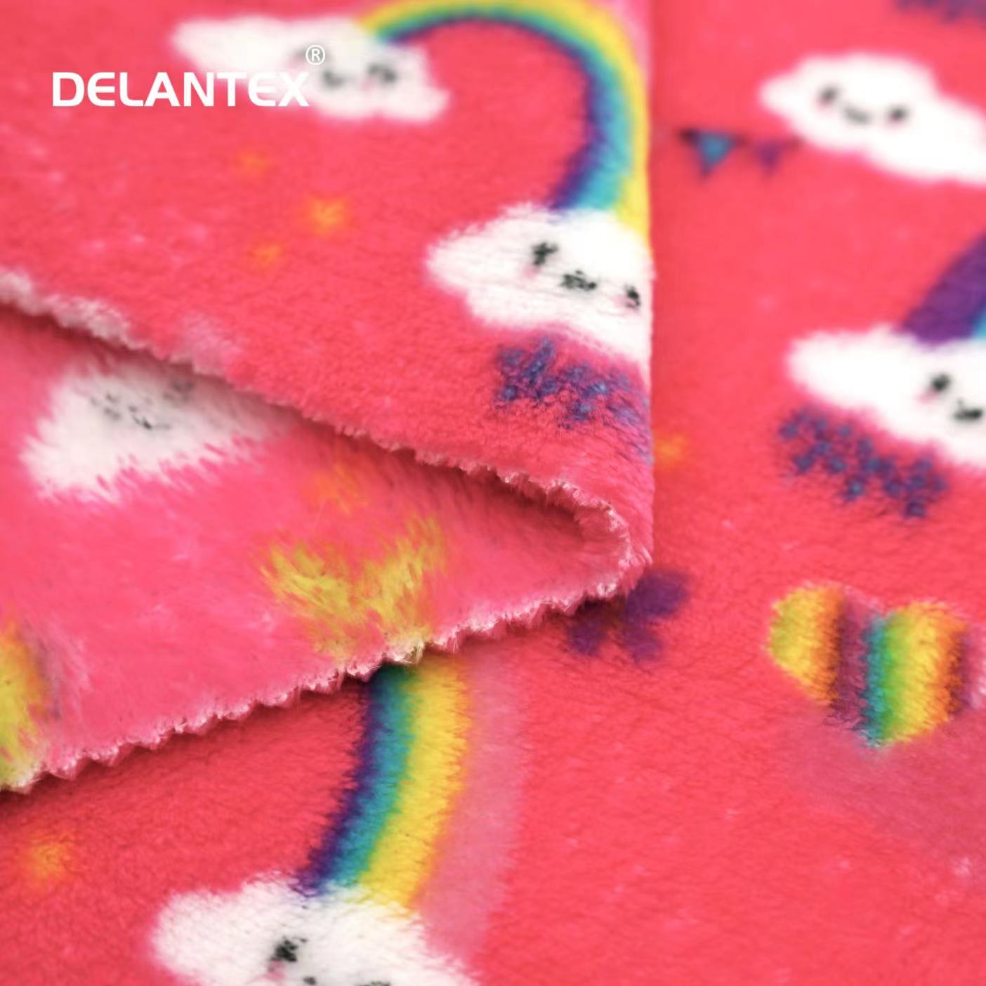 Delantex Burgundy Cashmere and Chair Flannel Fleece Fabric