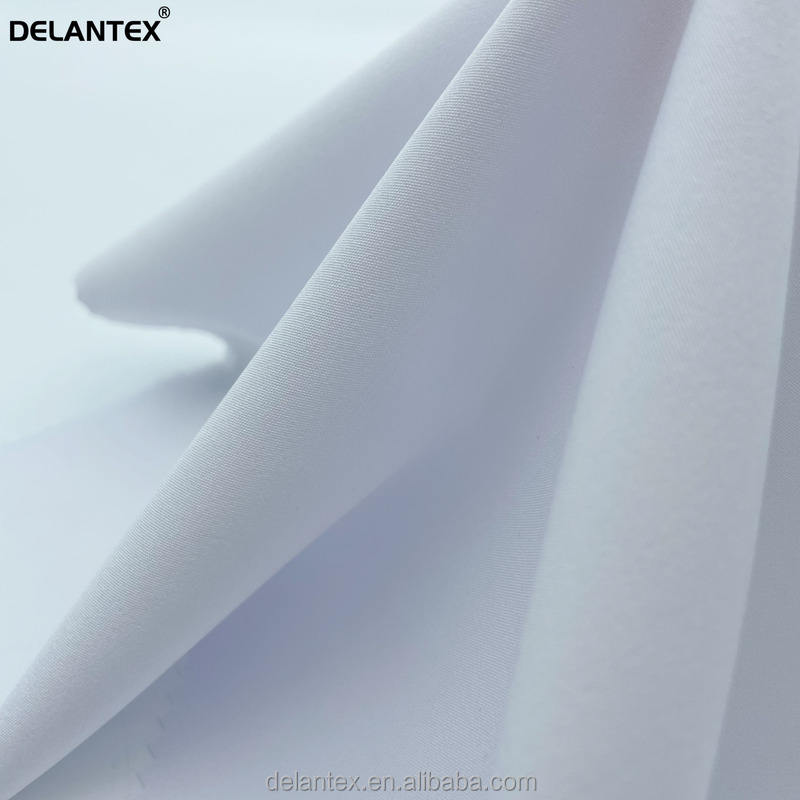 Delantex Bleached 100D Four-way Stretch White Woven Knitted Sublimation Fabric for Uniform Free Sample