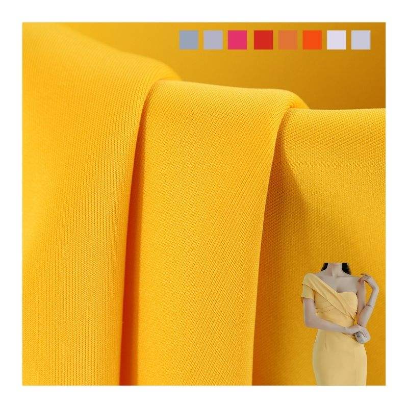 Delantex Dry Fit Moisture Wicking Model Polyester Spandex 250gsm scuba Fabric for Sports Garment T-shirts