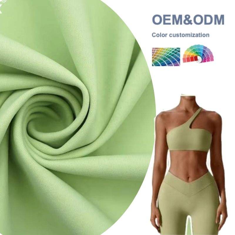 Delantex Custom Lulu Fabric 70% Nylon 30% Spandex Interlock Brushed for Girls' Swimwear Yoga Leggings Sports Bra Crop Top