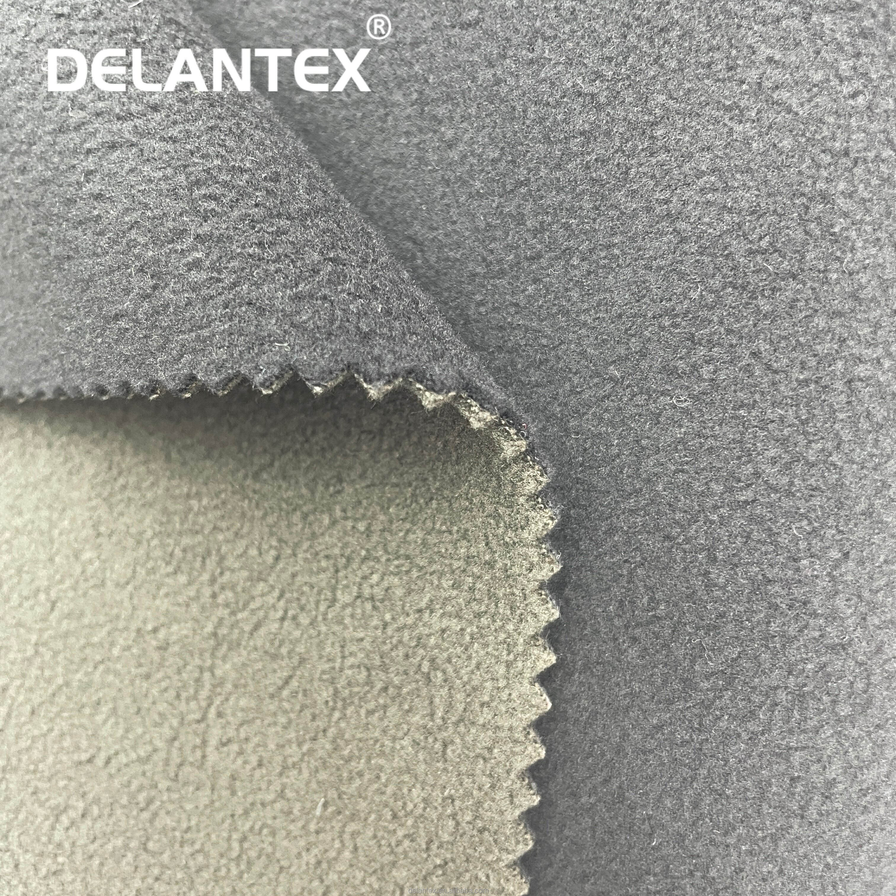 Anti-pilling Cold Resistant 100% Polyester Fleece Lined Bonded Fabric Free Sample
