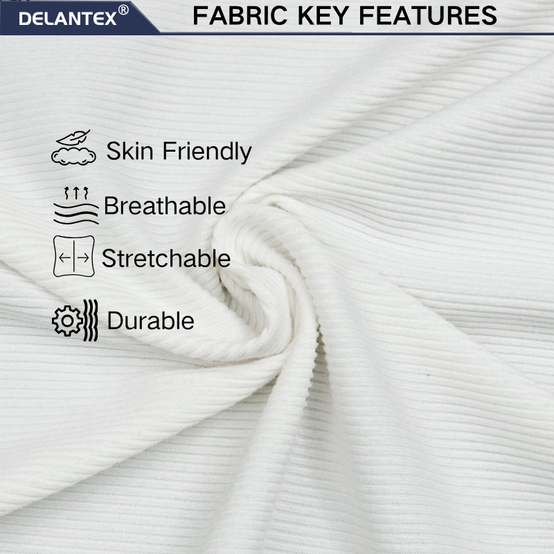 Delantex Polyester Spandex Fabric Activewear Yoga Stretch Elastic Wholesale China Jersey 4 Way Stretch Jersey Fabric