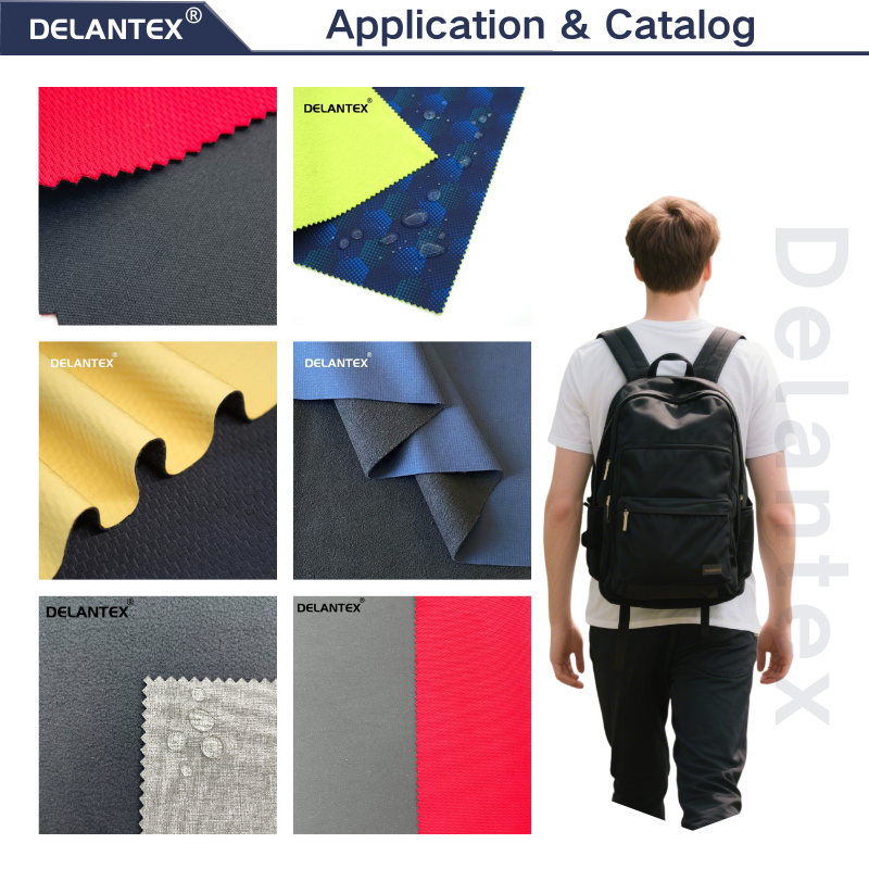 Delantex Waterproof Softshell Stretch Polyester Spandex Fabric Woven Knit Outdoor Functional Softshell Fabric Tear Resistant