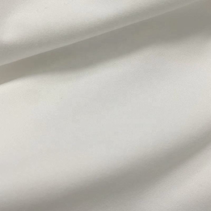 Delantex 95% Polyester 5% Spandex Brushed Faced Stretch Single Jersey Knit Milk Silk Fiber Fabric Free Sample