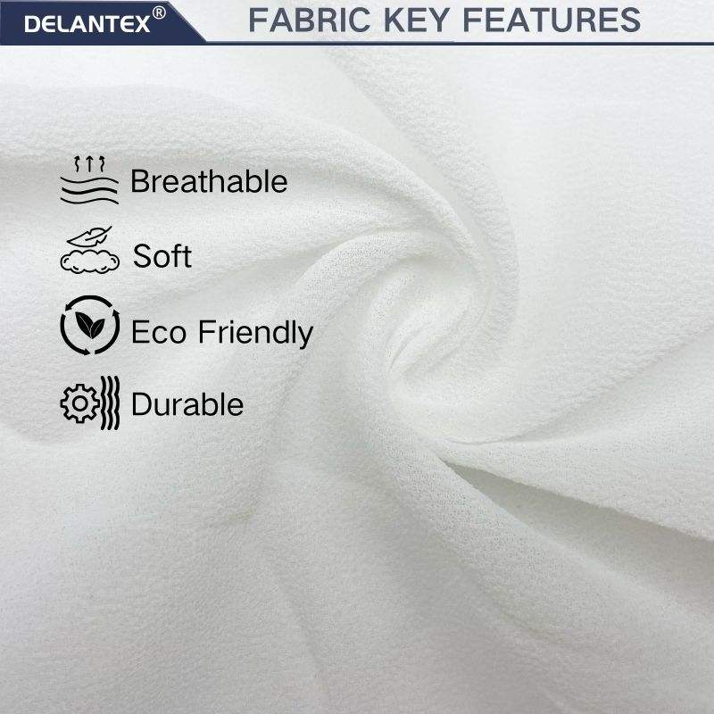 Delantex Manufacturer Chiffon Crepe Print Fabric Printed 100% Polyester Chiffon Crepe Floral Fabric Free Sample