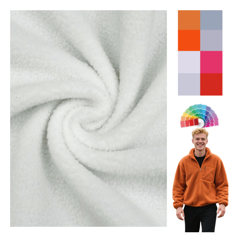 Delantex Men's Outerwear Made of 100% Polyester Fleece Material for Warmth, with Delicate and Easy to Maintain Suede Texture