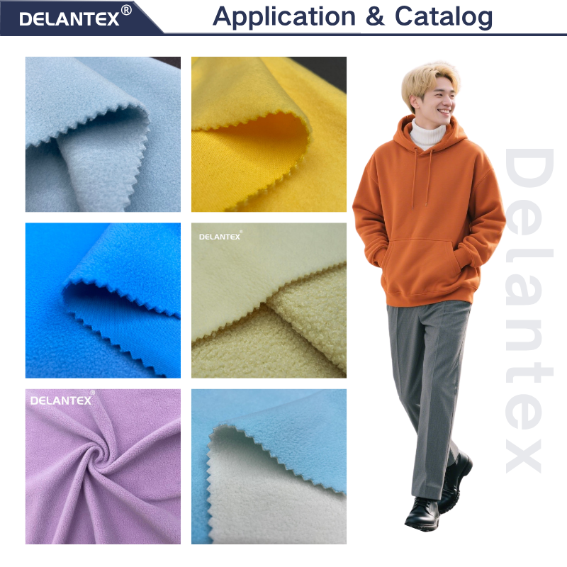 Delantex Woven Polar Fleece Fabric Printed Knitted Anti Pilling Polar Fleece Fabric Polyester Pile Fabric for Blanket
