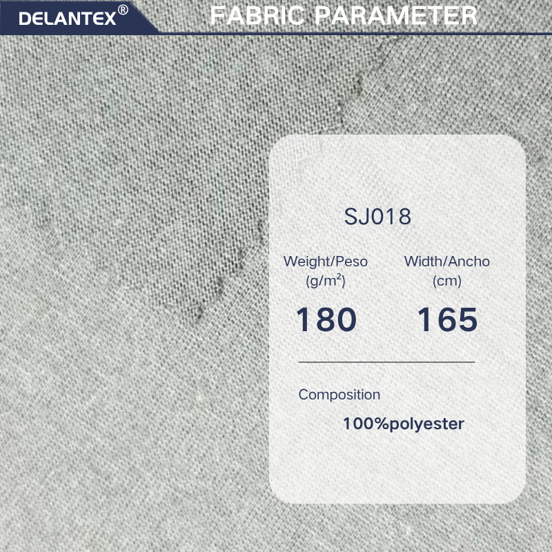 Delantex Single Sided 100% Polyester Fabric Soft Black Breathable with a Little Knitting Elasticity 165cm 180gsm